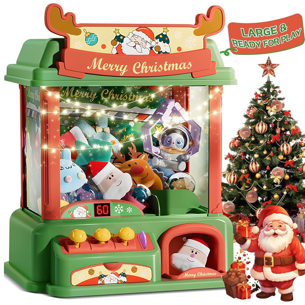 آلة مخلب عيد الميلاد للأطفال ، - مراجعة Arcade Toy Claw Vending Machine وسعره