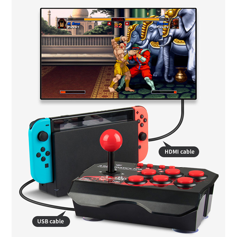عصا تحكم ألعاب 4 في 1 مع كابل  - مراجعة Arcade Vibes وسعره