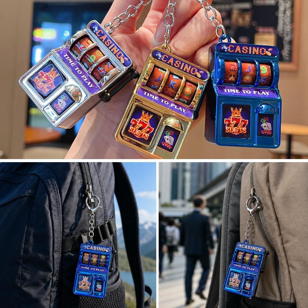 سلسلة مفاتيح على شكل ماكينة أل - مراجعة Arcade Game Jackpot وسعره